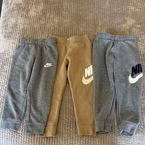 Nike Kids Sweatpants Set - Gray and Tan
